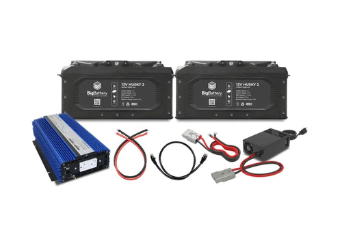 12V 2X Husky 2 INV Kit Aims + Charger Lithium Battery
