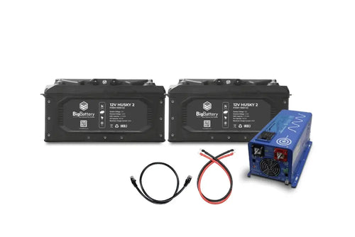 12V 2X Husky 2 Kit Aims Lithium Battery