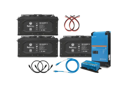 12V 3X Husky 2 Kit Victron Lithium Battery