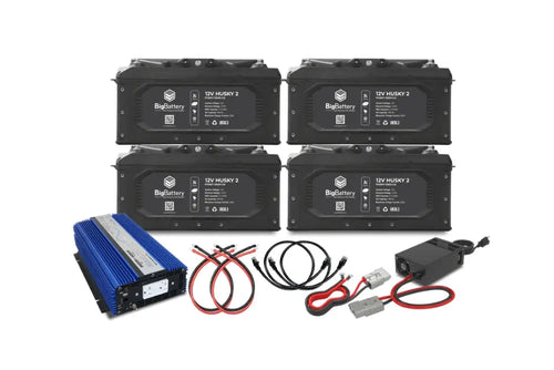 12V 4X Husky 2 Kit Aims + Charger Lithium Battery