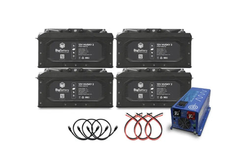 12V 4X Husky 2 Kit Aims Lithium Battery