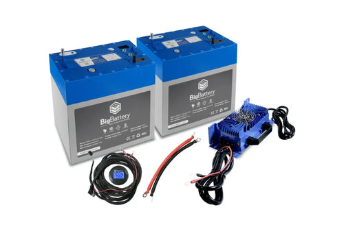 24V - 128Ah - 3.26kWh LiFePO4 - 2X Eagle 2 KIT Marine Lithium Battery