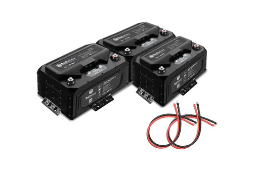 24V - 600Ah - 15.36kWh LiFePO4 - 3X Husky 2 Kit Lithium Marine Battery