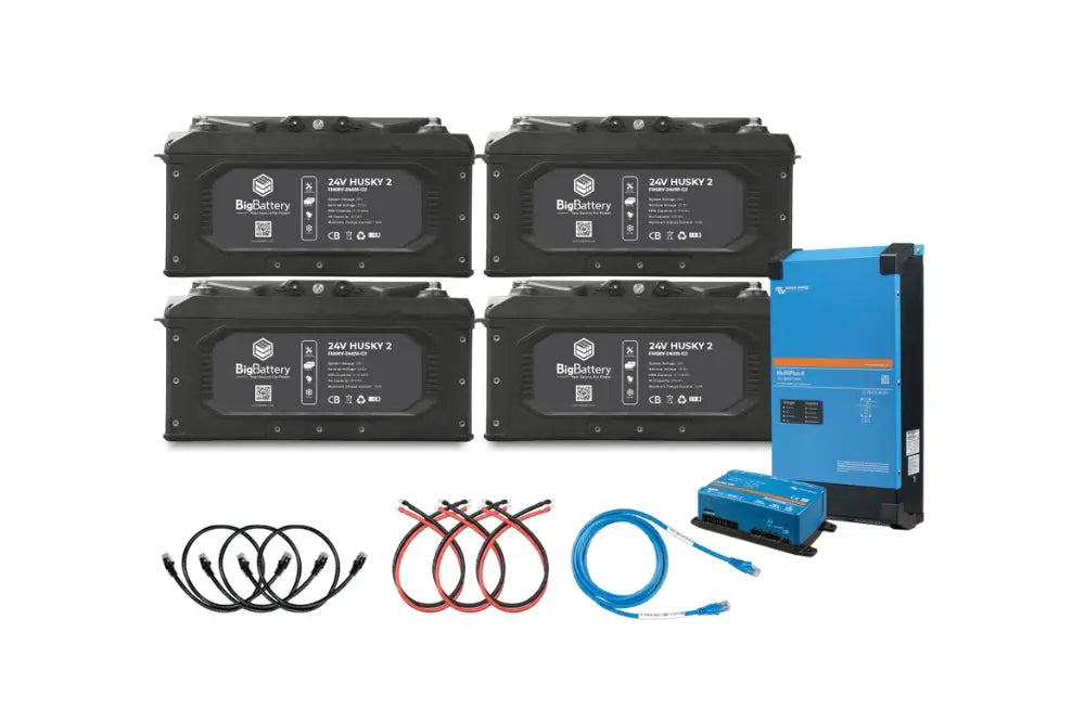 24V - 800Ah - 20.48kWh LiFePO4 - 4X Husky 2 INV Kit Victron Lithium Marine Battery