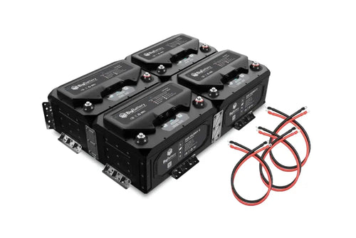 24V - 800Ah - 20.48kWh LiFePO4 - 4X Husky 2 Kit Lithium Marine Battery