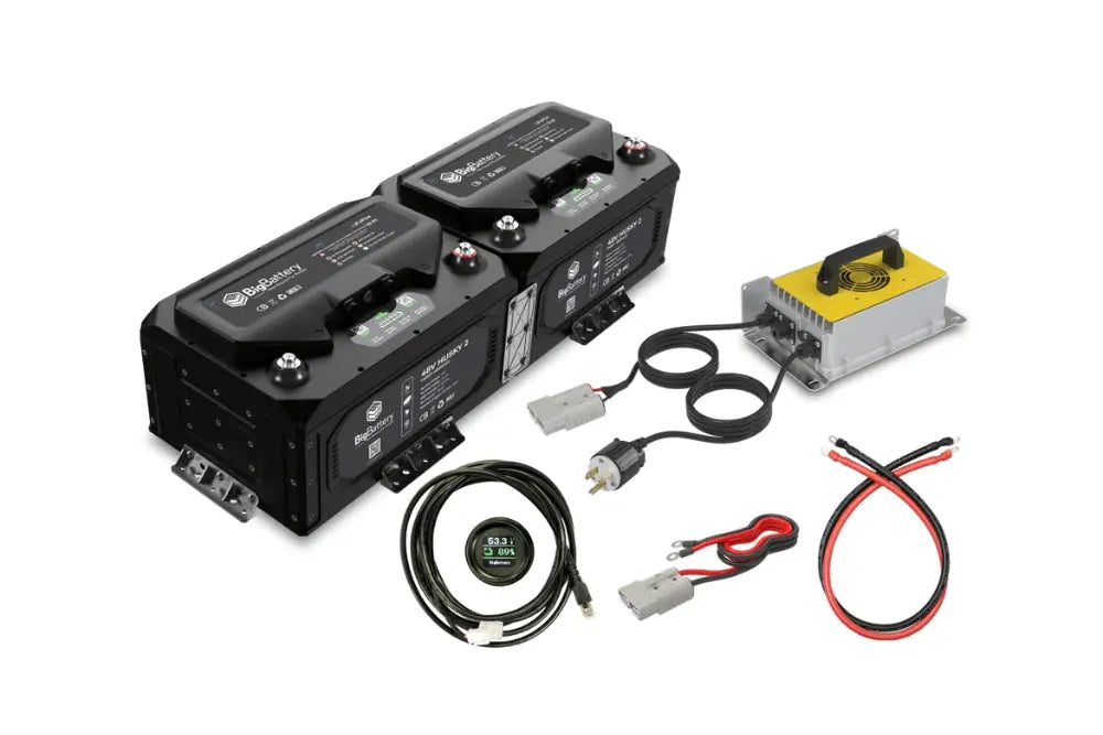 48V - 200Ah - 10.24kWh LiFePO4 - 2X Husky 2 PWR Fast Charger Kit Lithium Marine Battery