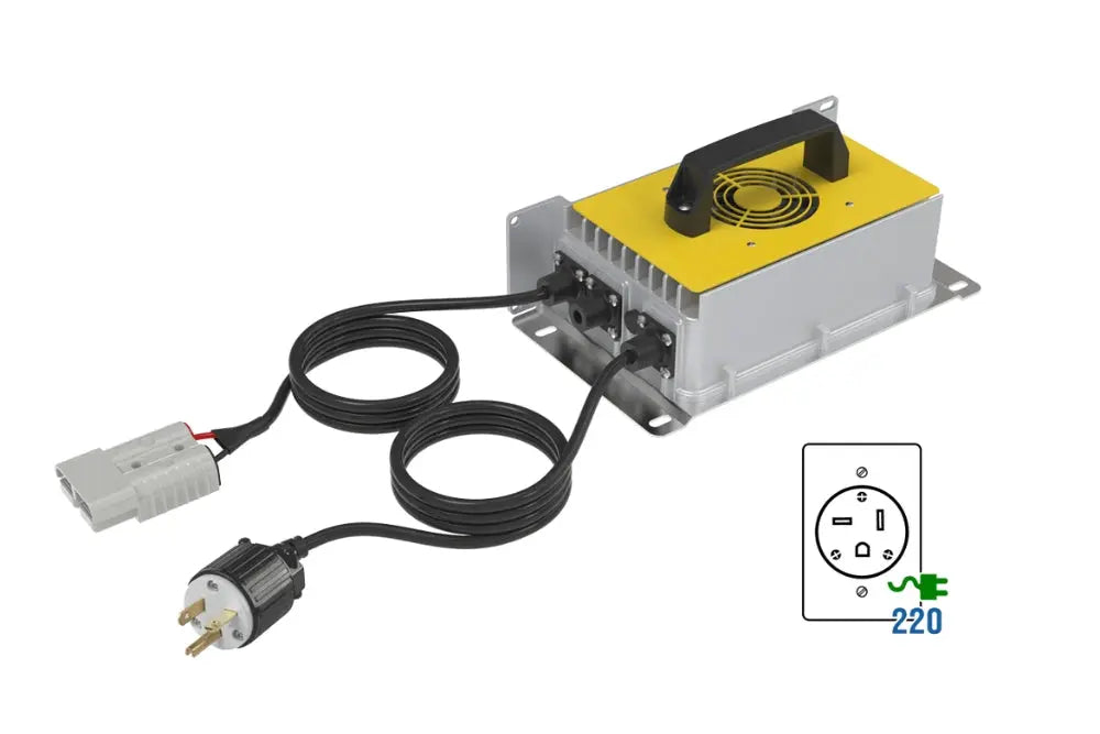 48V - 200Ah - 10.24kWh LiFePO4 - 2X Husky 2 PWR Fast Charger Kit Lithium Marine Battery
