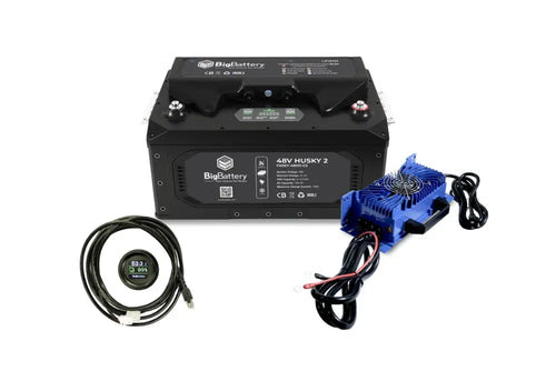 BigBattery 48V - 100Ah - 5.12kWh Husky 2 PWR | 5.12kWh-20.48kWh | LiFePO4 – High Power | Golf | eUTV | Marine | Industrial Lithium Marine Battery
