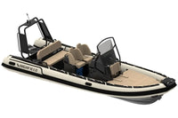 Highfield inflatable Flux Highfield Sport 660 Electric Boat on a white background