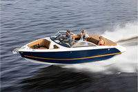 Four Winns H2e Electric Boat with people on a body of water