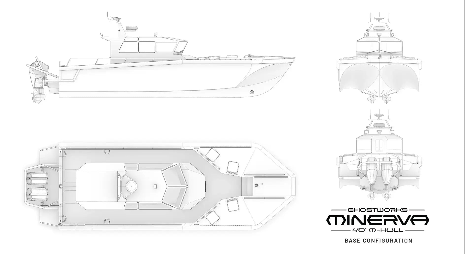 ghostworks_minerva_m40_electric_boat_technical_drawings