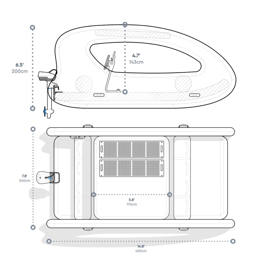 GoSun Elcat Splash Solar-Electric Inflatable Boat