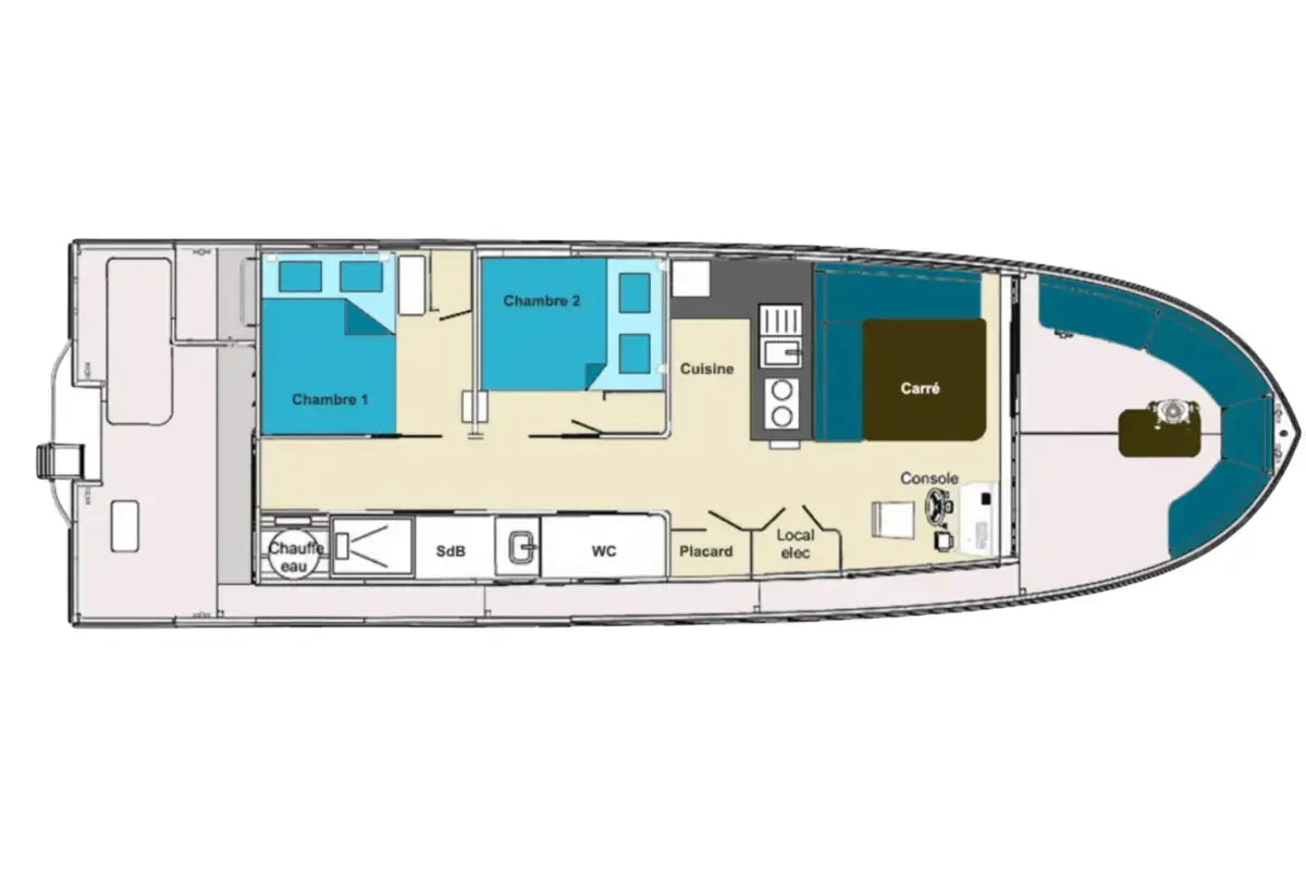 naviwatt_zenriver_electric_house_boat_layout