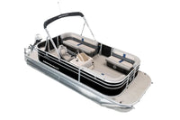 Princecraft BrioE 19 Electric Boat with a white interior on a white background