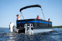 Princecraft BrioE 19 Electric Boat on a lake with people on board