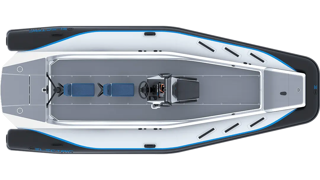 Pulse 63 Electric Boat Top View