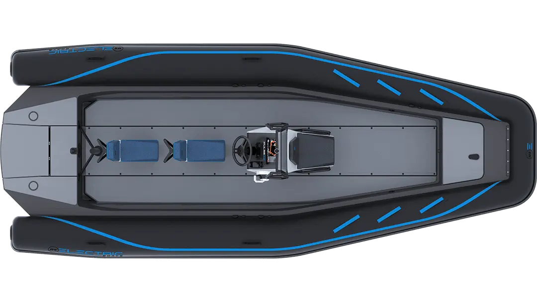 Pulse 63 Electric Coach Boat Top View