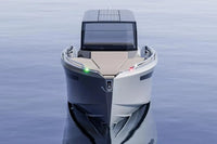 Modern Rand Archipelago 32 Electric Boat on a calm water surface