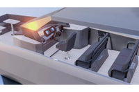 Modern Rand Solara 33 Electric Boat office layout with desks and chairs