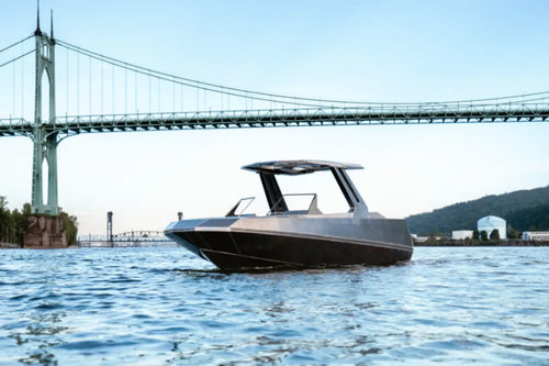 voltaic_marine_aew24_electric_wake_boat_in_water